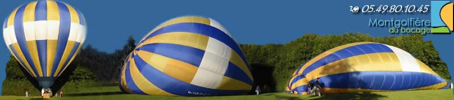 Vols en montgolfière sur les Pays de Loire et le Poitou charentes en Vendée et Deux Sèvres
